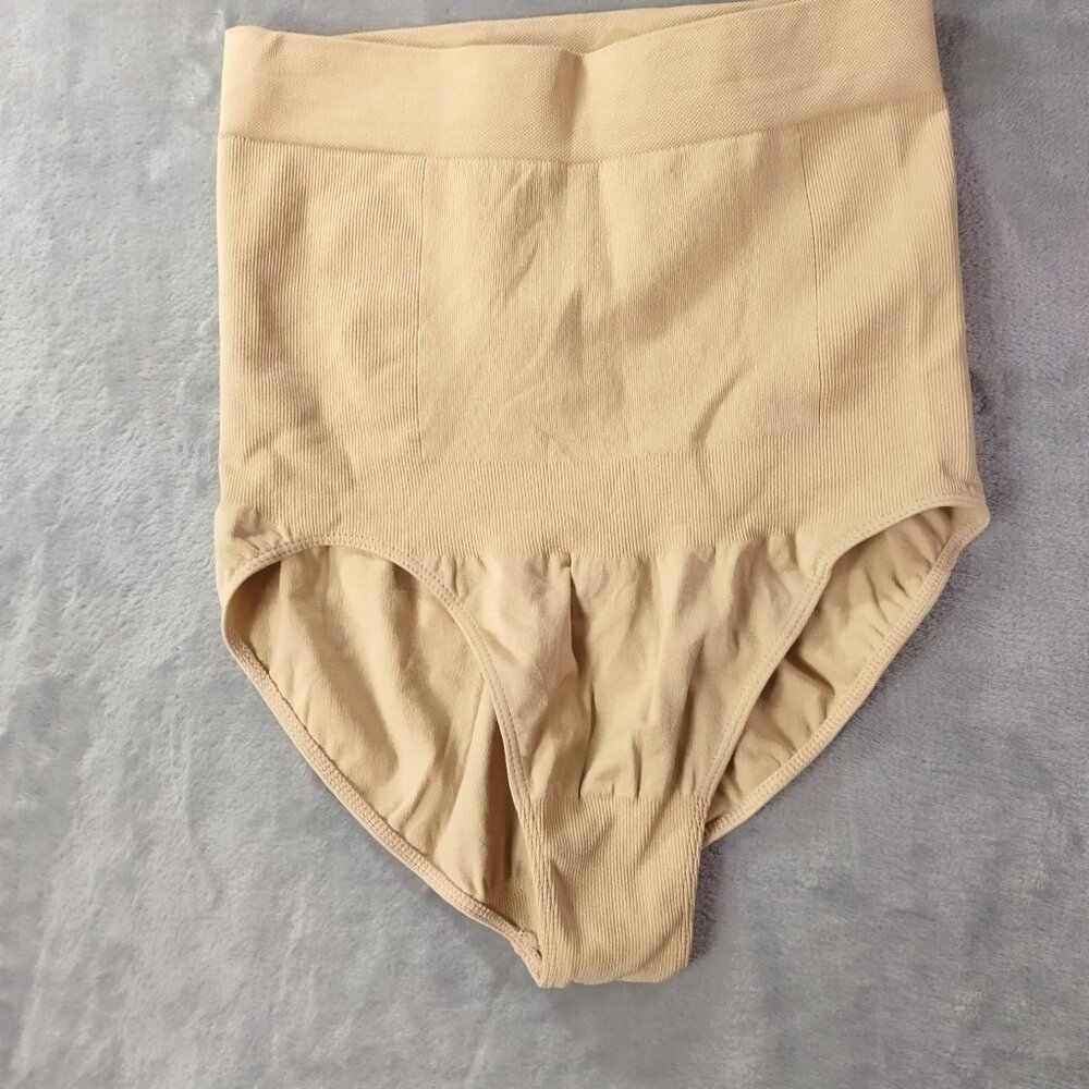 Revenge x Body Womens Shapewear Panty Tan Nude High Waist Control Brief‎ NWT